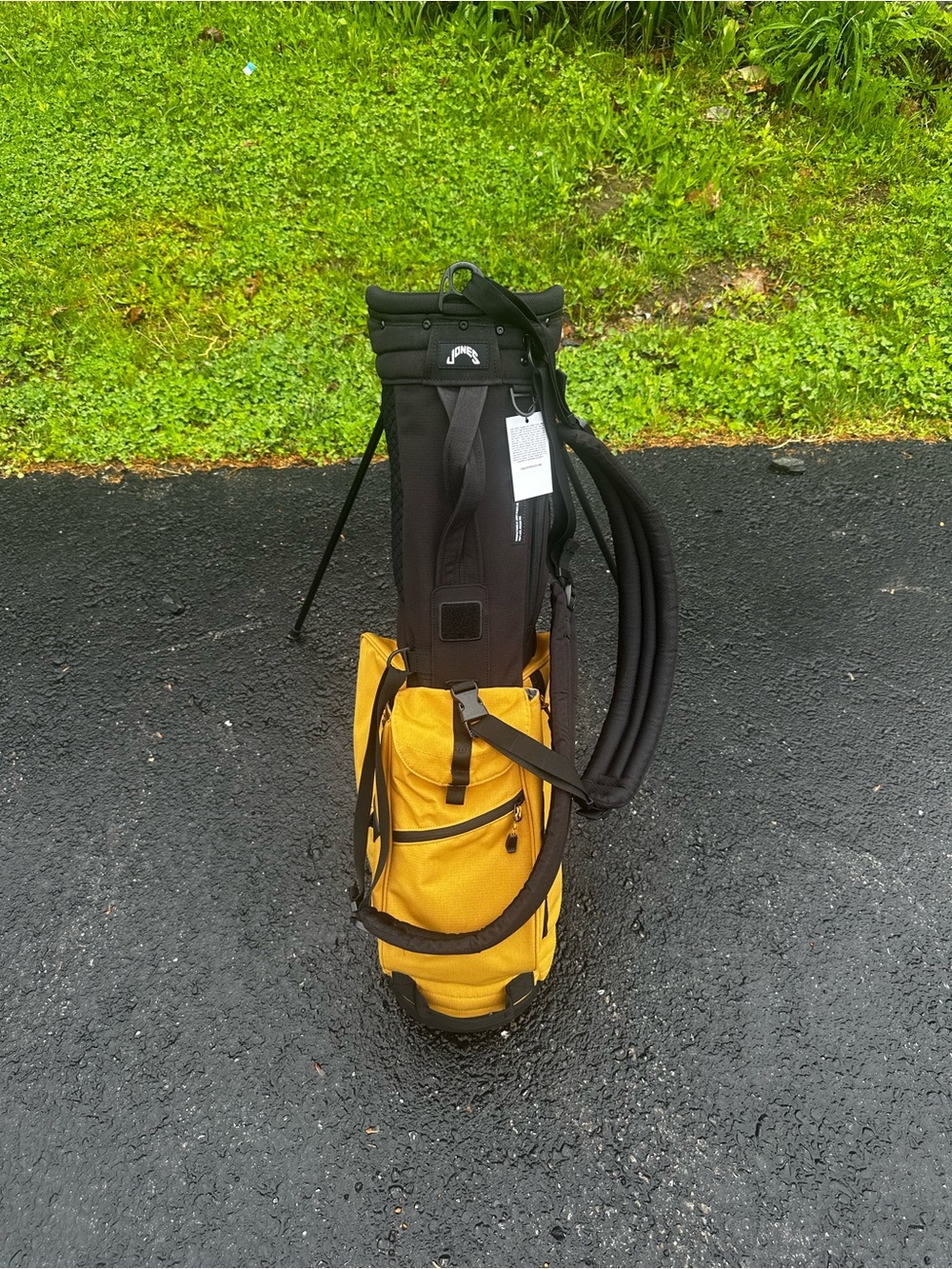 Jones Rover Stand Bag – NEW WITH TAGS – Black/Wheat